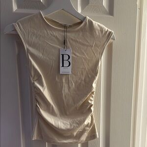 Asics Cream Sleeveless Top